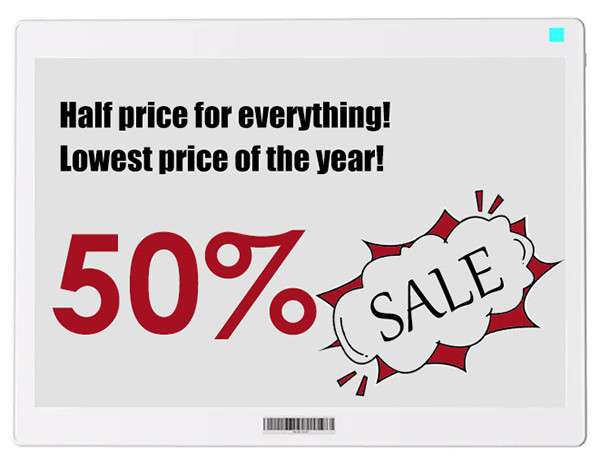 10.2 inch digital labels wifi