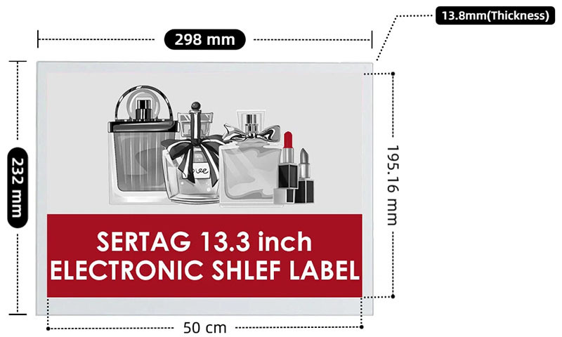 13.3 inch e-ink wifi digital smart tags