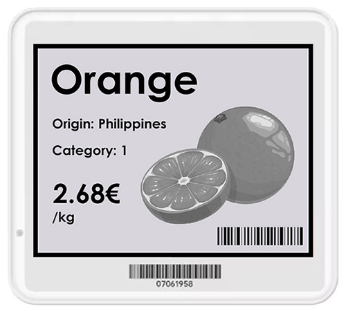 4.2 inch Rf433Mhz epaper label