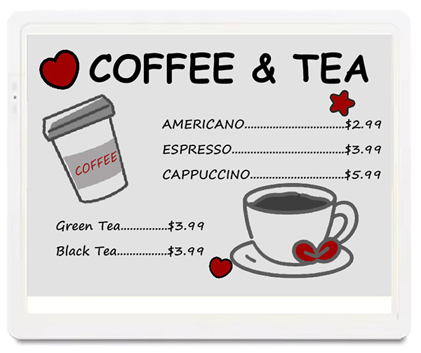 12.5 inch e-ink supermarket tag