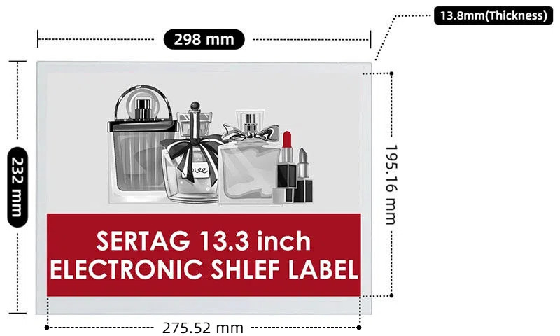 13.3 inch e-ink wifi digital smart tags