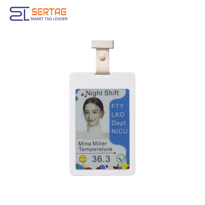 Gafete Inteligente E-paper a Color de 3.6 pulgadas con Bluetooth para Seguridad en el Lugar de Trabajo