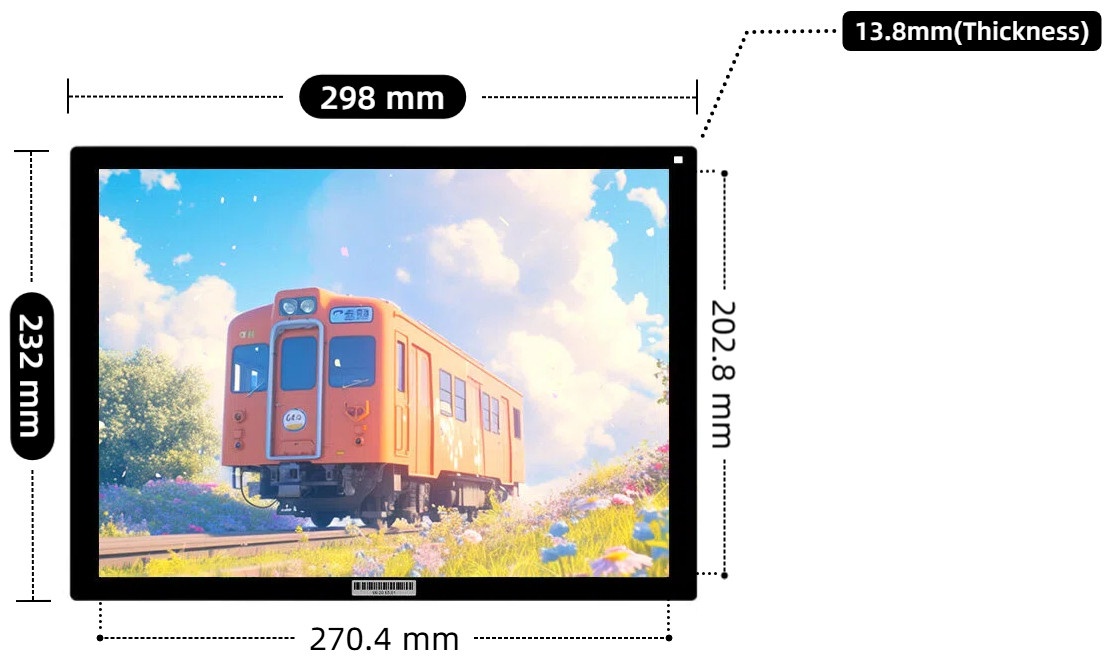 13.3 inch bluetooth esl