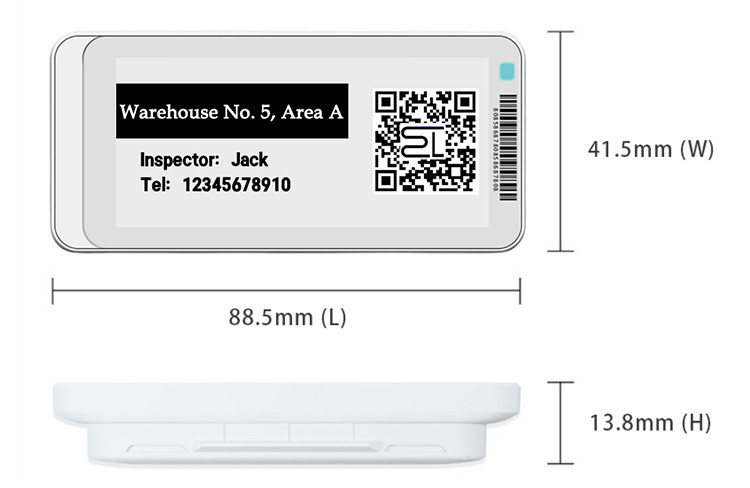 2.9inch e-paper patrol electronic tags
