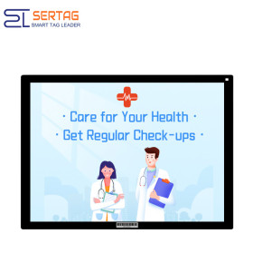 WiFi Tarjeta de cabecera inalámbrica de 13,3 pulgadas, etiqueta electrónica para hospital