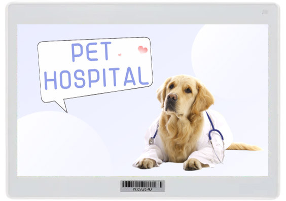 Etiqueta de precio de supermercado digital a color de 7,3 pulgadas