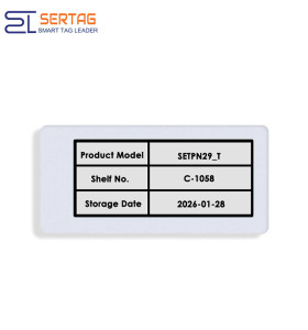 2.9 Inch NFC-Powered Battery-Free E-Paper Warehouse Label for Inventory Management