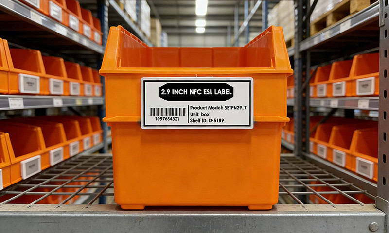 nfc e-paper label in warehouse