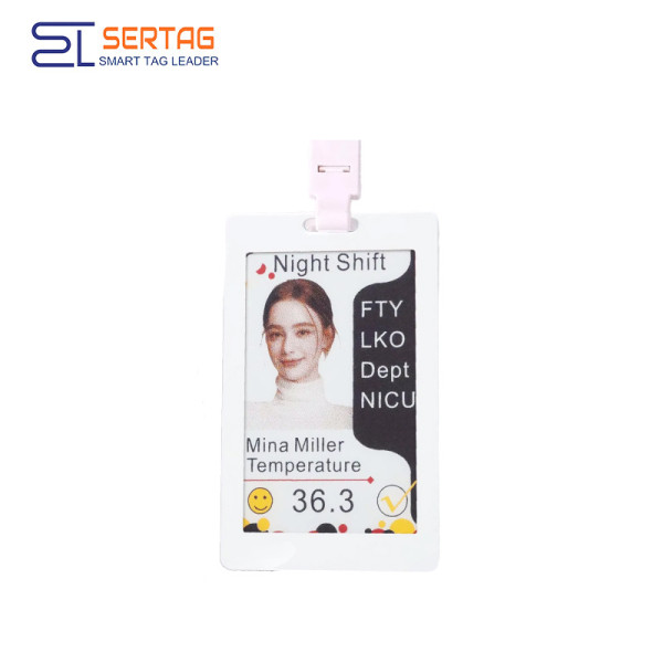 3.7 inch E-ink Name Card 4-Colors E-Paper Smart Badge