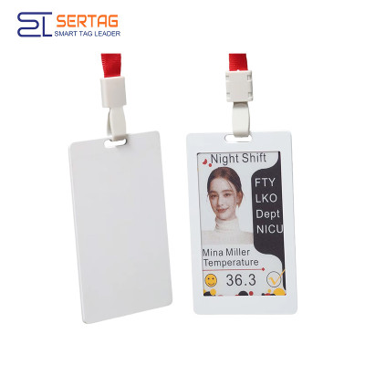 3.7 inch E-ink Name Card 4-Colors E-Paper NFC Smart Badge