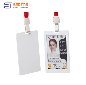Tarjeta de identificación E-Ink de 3.7 pulgadas – Credencial inteligente E-Paper de 4 colores