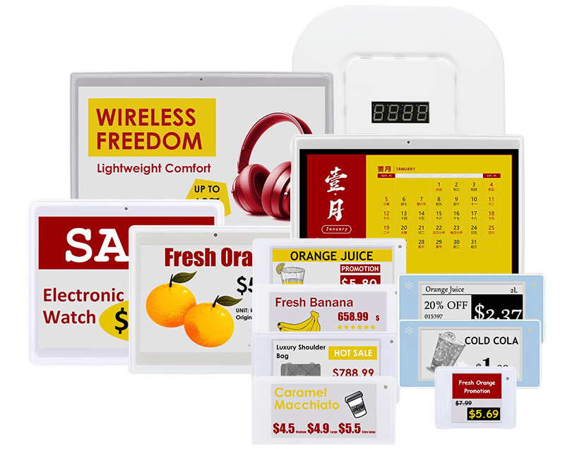 electronic shelf label ESL size