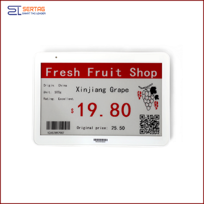 7.5 inch 2.4G wireless digital price tag E-ink Electronic Shelf Label with black white and red