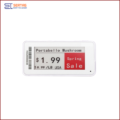 2.13inch 2.4G wireless digital price tag e-ink electronic shelf label with black white and red
