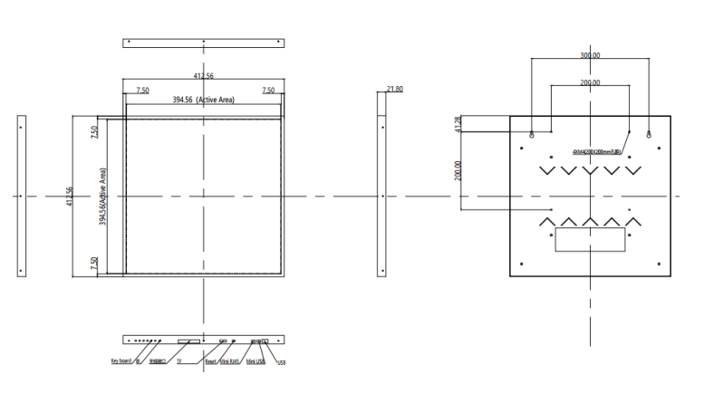 Digital Signage Stretched LCD Drawing