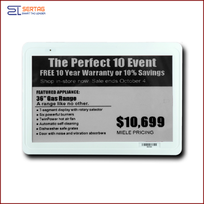 7.5 inch low power China electronic shelf labels for retail with black and white