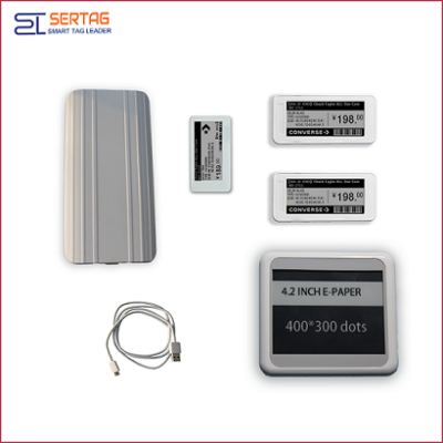 Bluetooth 5.0 white black digital price tag E-ink Electronic Shelf Label demo kit