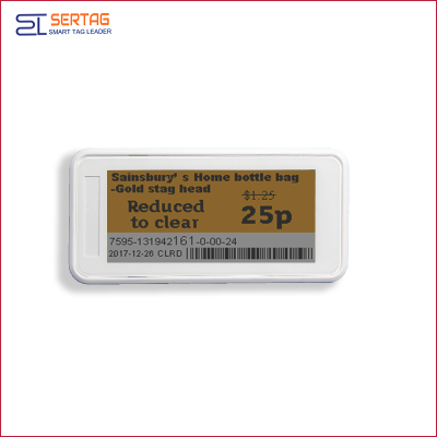 2.9inch 296*128 Resolution  electronic shelf labels digital price tags with lcd display for retail