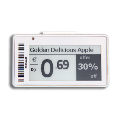 2.13inch digital price tag E-ink Electronic Shelf Label with black and white
