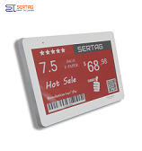 7.5 inch 2.4G wireless digital price tag E-ink Electronic Shelf Label with black white and red