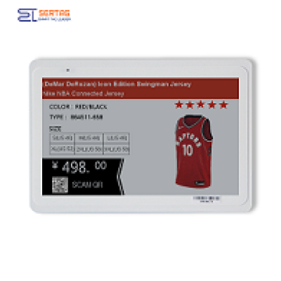 7.5 inch 2.4G wireless digital price tag E-ink Electronic Shelf Label with black white and red