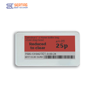 2.13 inch bluetooth digital price tag E-ink Electronic Shelf Label for retail