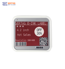 Etiquetas de precio de etiqueta de estante digital de supermercado Bluetooth ESL de 4.2 pulgadas