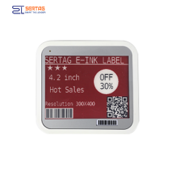 4.2inch Industrial Electronic Shelf Label, E-ink Display Technology Bluetooth Price Tags