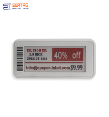 2.9 Inch New Retail Solution 2.4G Digital Price Tag  E-ink Electronic Shelf Label Wifi