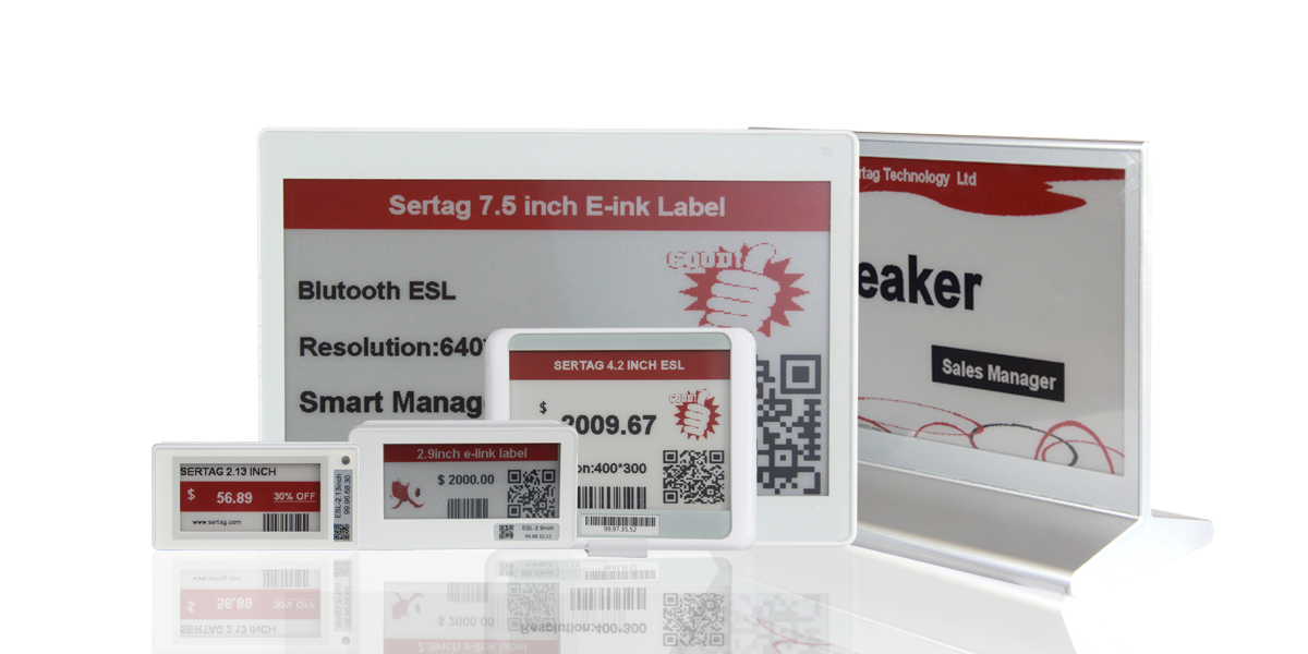 sertag electronic ink labels