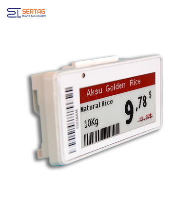 Sertag Retail Electronic Shelf Edge Labels Rf 433Mhz 2.13inch BLE Low Power SETR0213R