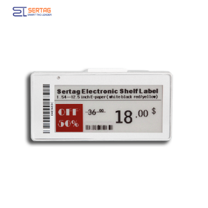 Sertag Retail Digital Smart Labels Rf 433Mhz Tricolors Ble 2.9 pulgadas SETR0290R