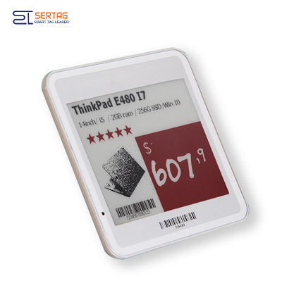Sertag Retail Electronic Shelf Labels Rf 433Mhz 4.2 pulgadas de bajo consumo SETR0420R