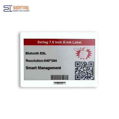 Sertag Bluetooth Electronic Shelf Labeling Mobile Apps  2.4G 7.5inch Ble Low Power
