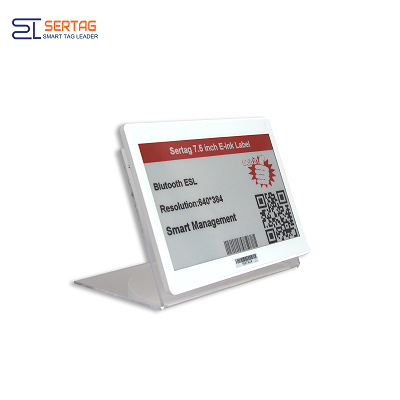 Sertag Bluetooth Electronic Shelf Labeling Mobile Apps 2.4G 7.5inch Ble Low Power