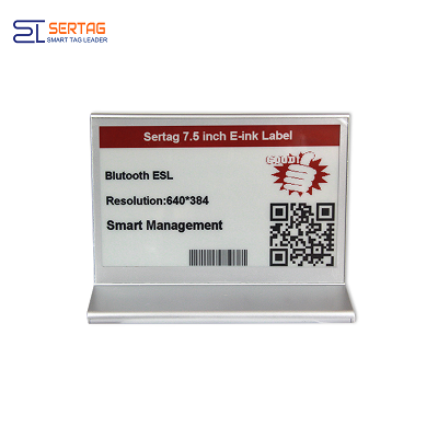Sertag 7.5inch Double Sides Digital Table-top Signage or Name Plates for Meeting Room