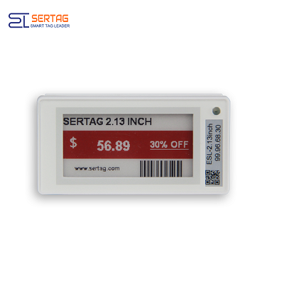 Sertag Bluetooth Electronic Shelf Labels Mobile Apps 2.13inch BLE Low Power