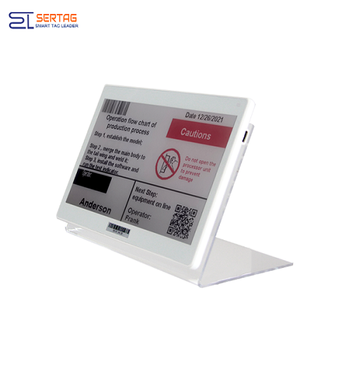 Sertag E-ink Digital Labels In Production Wifi Transmission For Warehouse