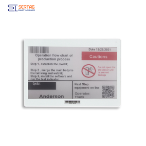 Sertag Digital Labels In Production Wifi Transmission For Warehouse