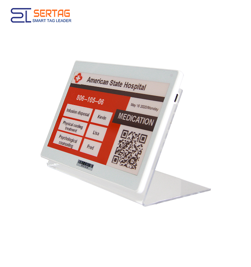 Etiqueta electrónica Sertag E-ink para Healthcare Tricolors 7.5 pulgadas SETR0750R