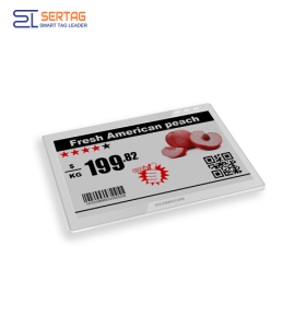 Sertag Smart Digital Labels 2.4G 10.2inch Wireless Transmission For Retail