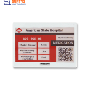 Etiquetas electrónicas Sertag para hospitales
