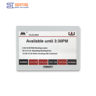 Sertag 10.2inch Wi-Fi Epaper Digital Labels Low Power Digital Signage for Meeting Room