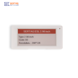 Sertag Electronic Price Tags 2.4G Tricolors Transmisión inalámbrica para venta al por menor SETRV3-0290-3D