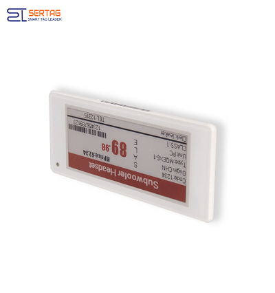 Sertag Electronic Price Tags 2.4G  Tricolors Wireless Transmission For Retail SETRV3-0290-3D