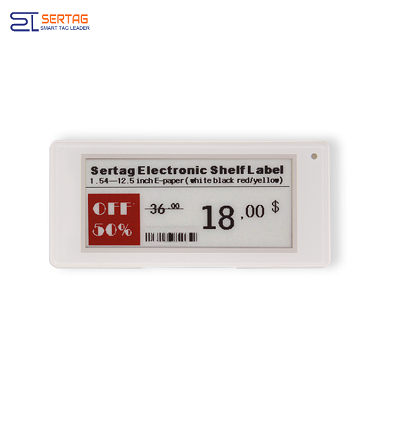 Sertag Retail Electronic Price Tags 2.4G Tricolors Wireless Transmission