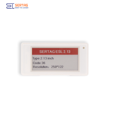 Sertag Electronic Shelf Labels 2.4G 2.13inch BLE Low Power para venta al por menor SETRV3-0213-36