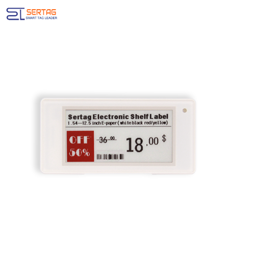 Sertag Electronic Shelf Labels 2.4G 2.13inch BLE Low Power para venta al por menor SETRV3-0213-36