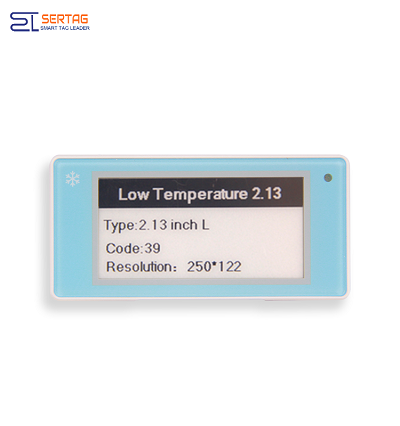 El estante electrónico Sertag etiqueta la temperatura baja 2.4G para la venta al por menor SETRV3-0213-39