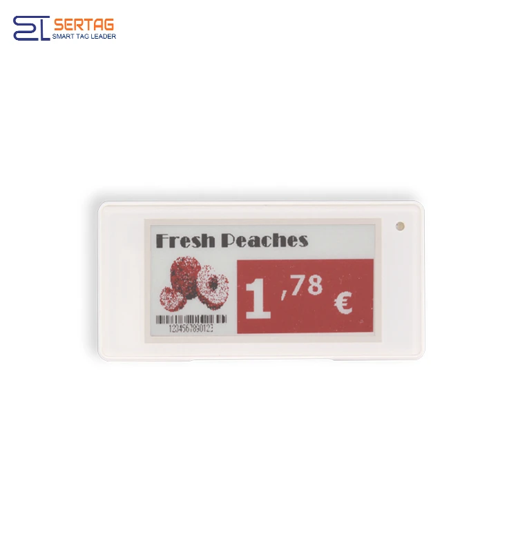 2.4G 2.66 inch BLE Low Power electronic shelf label
